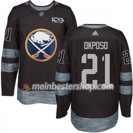 Buffalo Sabres Kyle Okposo 21 1917-2017 100th Anniversary Adidas Schwarz Trikot Authentic - Herren